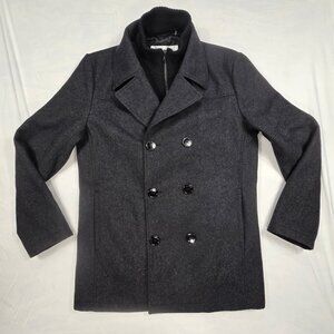 Kenneth Cole Jacket Coat Mens Small NY Wool Double Breasted insulated business